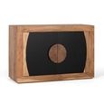 Braylee Sideboard - Natural and Black - 2 Door - Small - 110cm - Acacia Wood