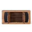 Braylee Sideboard - Natural and Black - 4 Door - Large - 160cm - Acacia Wood