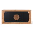 Braylee Sideboard - Natural and Black - 4 Door - Large - 160cm - Acacia Wood
