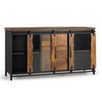 Brescia Sideboard - 2 Door - Medium - 150cm - Mango Wood - Industrial Style