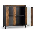 Brescia Sideboard - 2 Door - Small - 87cm - Mango Wood - Industrial Style