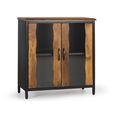 Brescia Sideboard - 2 Door - Small - 87cm - Mango Wood - Industrial Style