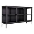 Brisbane Sideboard - 3 Door - Medium - 140cm - Black Metal
