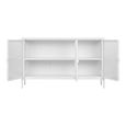 Brisbane Sideboard - 3 Door - Medium - 140cm - White Metal