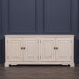 Brushed White Sideboard - 4 Door - Extra Large - 200cm