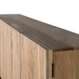 Cacavia Sideboard - Natural Acacia Wood - 4 Door - Extra Large - 200cm