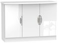 Camden White Gloss Small Sideboard - 3 Doors