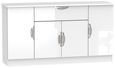 Camden White Gloss Wide Sideboard - 4 Doors