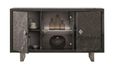 Carvelle Dark Grey 3 Door Medium Sideboard - 155cm