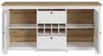 Celesto White 2 Door Large Sideboard with Wine Rack