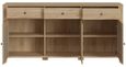 Cestino Oak and Rattan Effect Extra Large Sideboard - 3 Doors