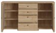 Cestino Oak and Rattan Effect Large Sideboard - 2 Doors