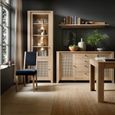 Cestino Oak and Rattan Effect Large Sideboard - 2 Doors