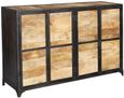 Chamba Industrial Wood and Iron 140cm Medium Sideboard