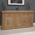 Bordeaux Sideboard - 3 Door - Extra Large - 182cm - Oak