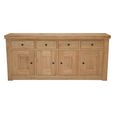 Bordeaux Sideboard - 4 Door - Extra Large - 210cm - Oak