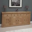 Bordeaux Sideboard - 4 Door - Extra Large - 210cm - Oak