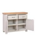 Clarion Sideboard - 2 Door - Small - 106cm - Oak and Grey