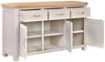 Clarion Sideboard - 3 Door - Medium - 150cm - Oak and Grey