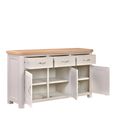 Clarion Sideboard - 3 Door - Medium - 150cm - Oak and Grey