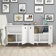 Clearance - Elias White 4 Door Large Sideboard
