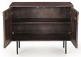 Clearance - Highgrove Fluted 2 Door Sideboard in Walnut Finished Mango Wood - Brand New Item