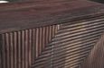 Clearance - Highgrove Fluted 2 Door Sideboard in Walnut Finished Mango Wood - Brand New Item