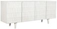 Clearance - Modern White Mango Wood Large Sideboard - 4 Doors - FSS15987