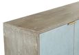 Clearance - Temis Faux Marble Finish Grey Washed 3 Door Medium Sideboard - Brand New Item