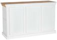 Coastal White and Wood 140cm Medium Sideboard