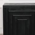 Contemporary Black Mango Wood Sideboard - 3 Door - Extra Large