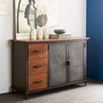 Coorg Industrial Style 125cm Medium 2 Door Sideboard