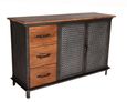 Coorg Industrial Style 125cm Medium 2 Door Sideboard