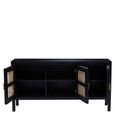 Corso Sideboard - 3 Door - Medium - Black Birchwood - 150cm