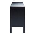 Corso Sideboard - 3 Door - Medium - Black Birchwood - 150cm