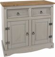 Corona Grey Mexican Pine 2 Door Small Sideboard