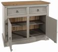 Corona Grey Mexican Pine 2 Door Small Sideboard