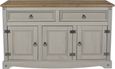 Corona Grey Mexican Pine 3 Door Medium Sideboard