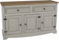 Corona Grey Mexican Pine 3 Door Medium Sideboard