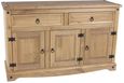 Corona Pine Mexican 3 Door Medium Sideboard