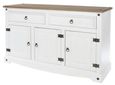 Corona White Mexican Pine 3 Door Medium Sideboard