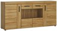 Cortina Oak Effect Glazed 4 Door Extra Large Sideboard