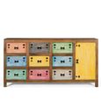 Cuneo Sideboard - Multicolour Mango Wood - Single Door - Extra Large - 180cm