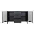 Dalby Sideboard - 2 Door - 140cm - Metal - Black