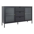 Dalby Sideboard - 2 Door - 140cm - Metal - Black