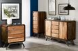 Dalhousie Industrial Acacia Wood 120cm Small Sideboard