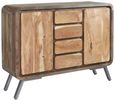 Dalhousie Industrial Acacia Wood 120cm Small Sideboard
