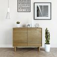 Scandic Sideboard - 2 Door - Small - 90cm - Oak