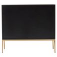 Davoli Sideboard - 2 Door - Small - Black and Gold - 100cm