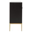 Davoli Sideboard - 4 Door - Medium - Black and Gold - 150cm